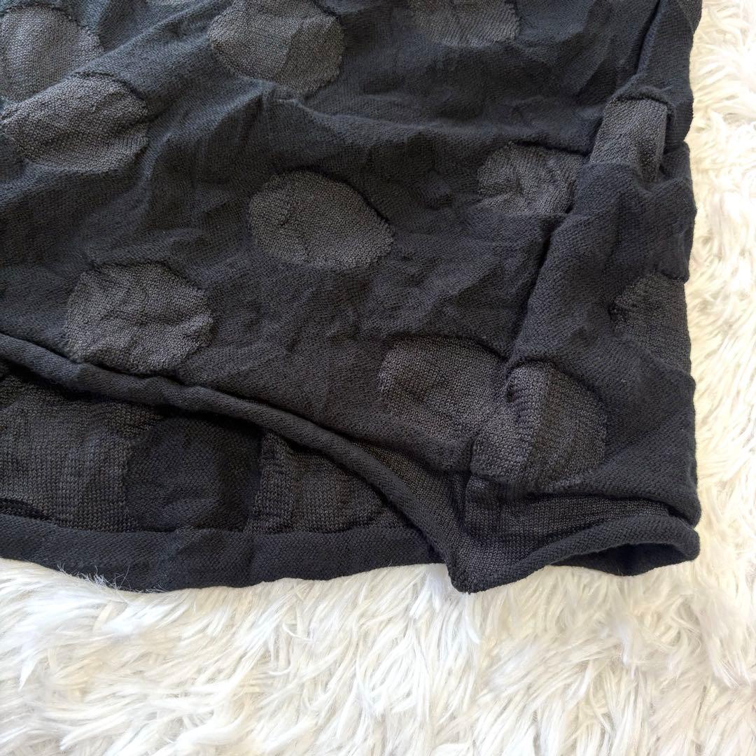美品✨ヨウジヤマモト ワイズ コットン 水玉 ニット セーター 2 M ブラック