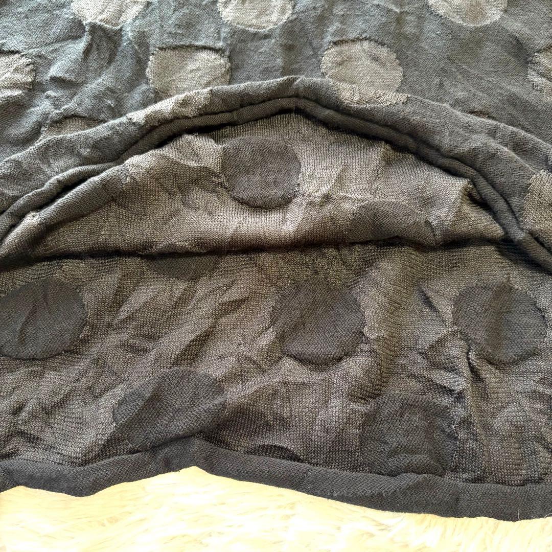 美品✨ヨウジヤマモト ワイズ コットン 水玉 ニット セーター 2 M ブラック