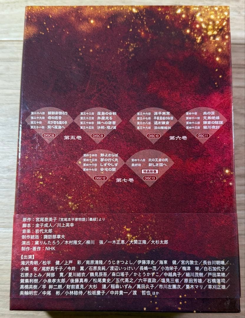 NHK大河ドラマ 義経 完全版 第壱集 第弐集 ストーリー本 『前編』 『後編』