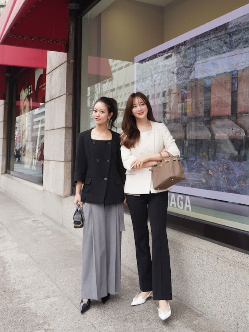 新品★HYEON tweed jacket Sophia ジャケット carla