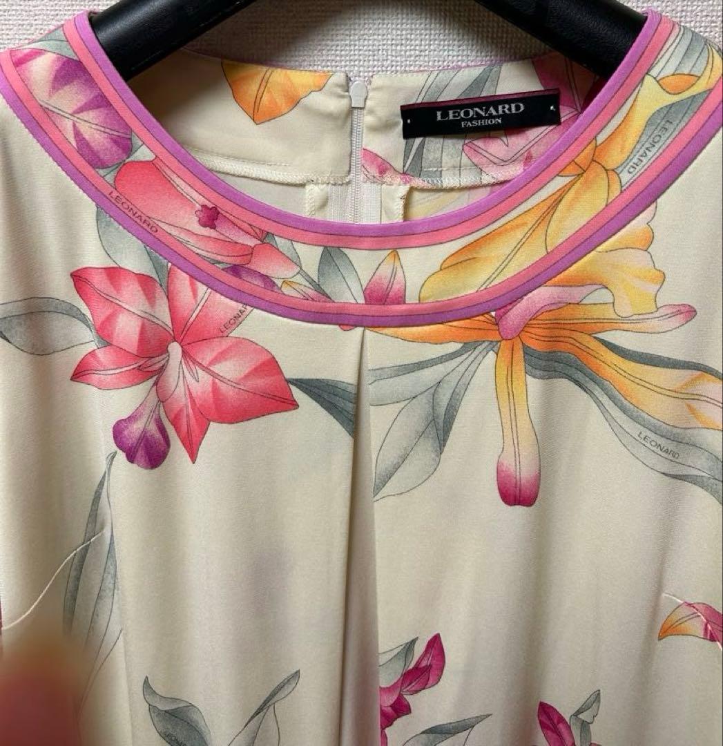 LEONARD 花柄長袖チュニック