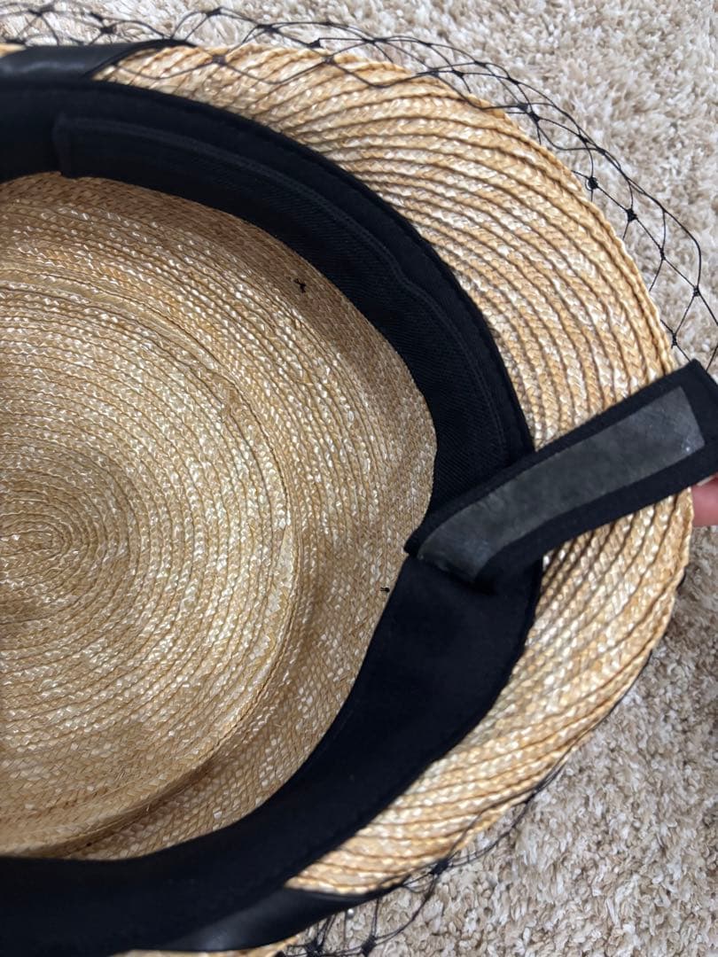 新品　CA4LA 麦わら　キャスケット