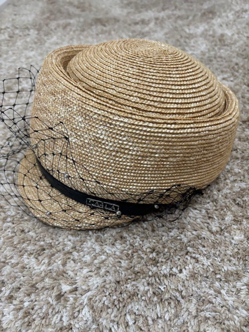 新品　CA4LA 麦わら　キャスケット