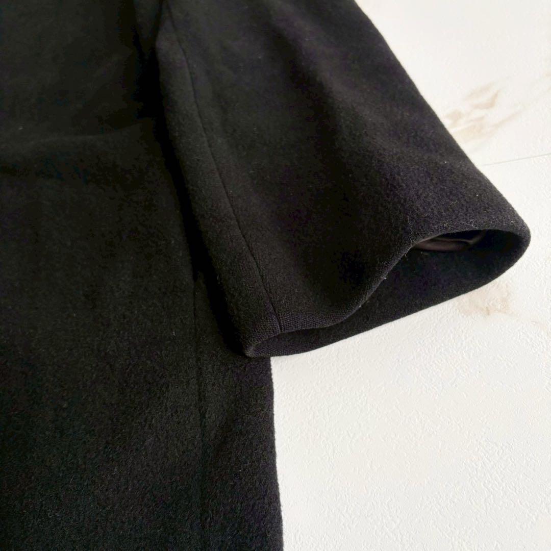 希少◆マックスマーラ ファー付 ロング チェスター コート Lサイズ