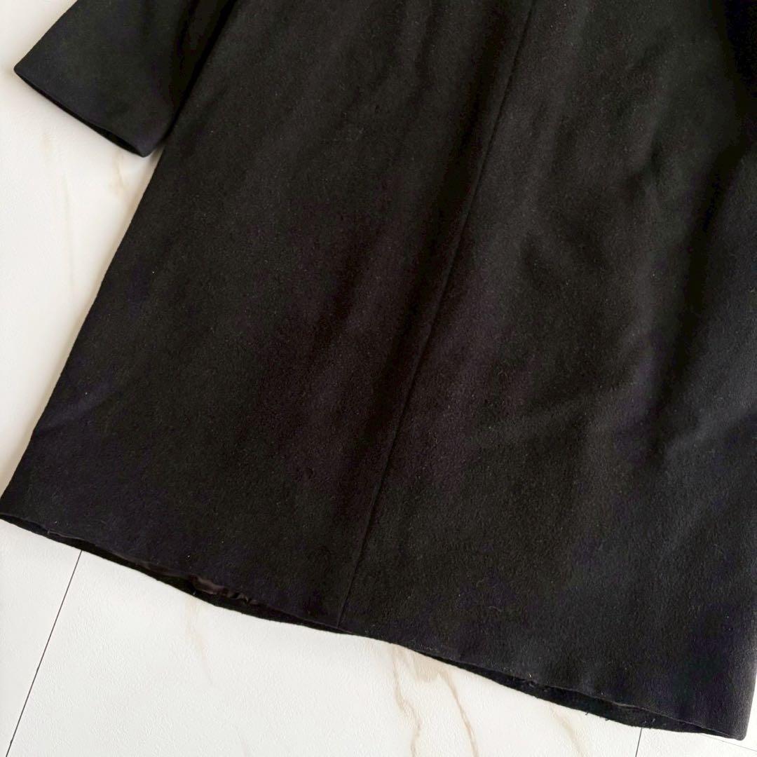 希少◆マックスマーラ ファー付 ロング チェスター コート Lサイズ