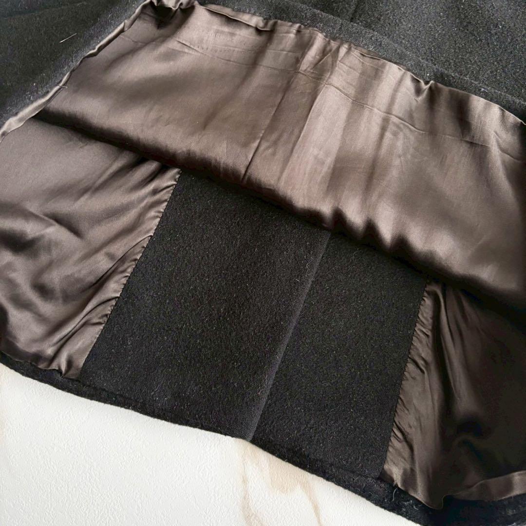 希少◆マックスマーラ ファー付 ロング チェスター コート Lサイズ