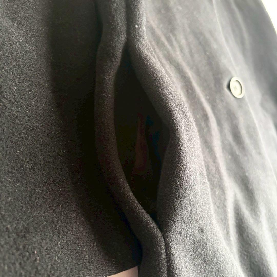 希少◆マックスマーラ ファー付 ロング チェスター コート Lサイズ