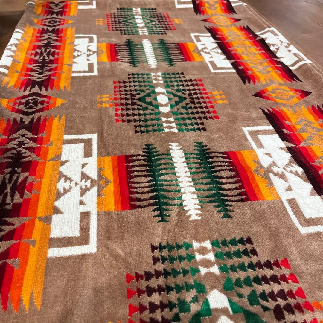 シモオチページ ペンドルトン リメイク 座布団カバー チーフジョセフカーキ