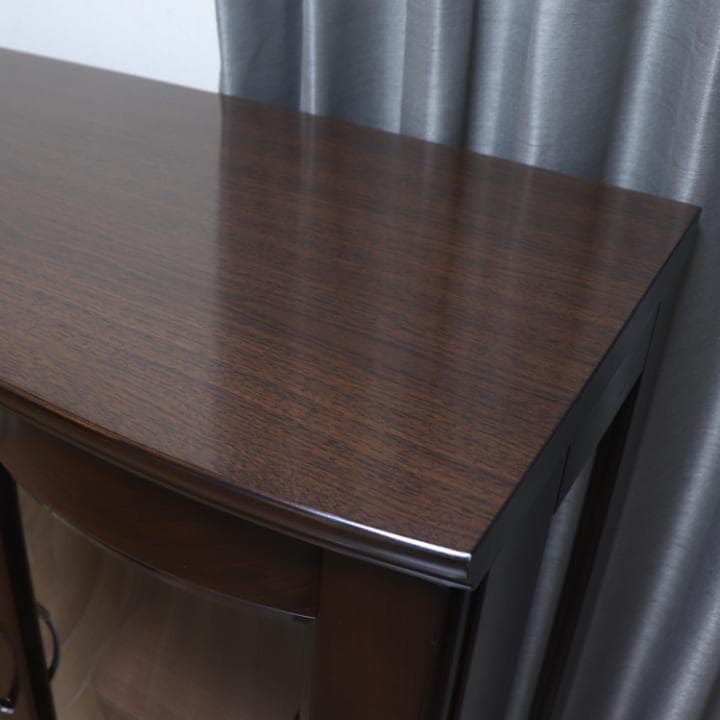 大川家具購入 日本製 ファニテリア・マキ サイドボード ガラスキャビネット