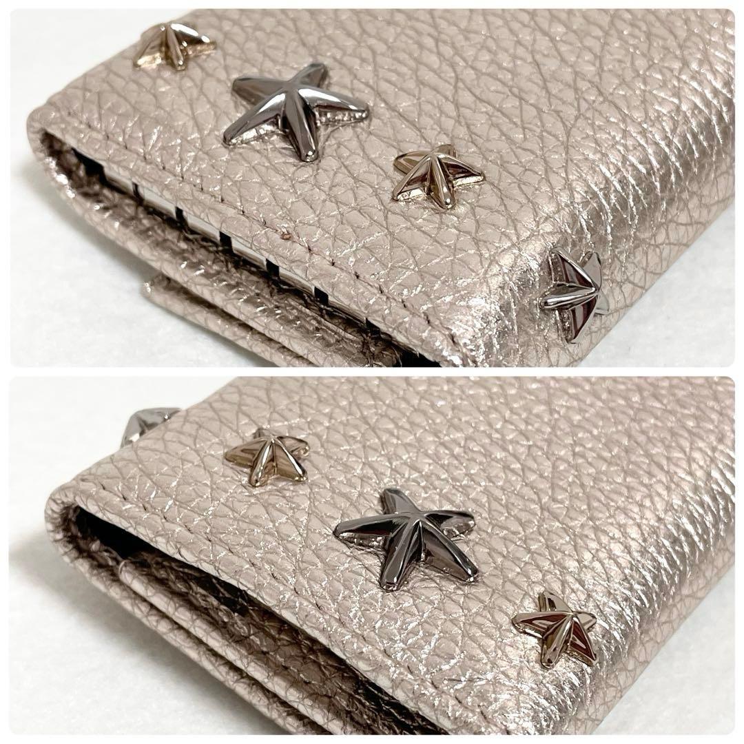 ジミーチュウ　6連キーケース ネプチューン スター　シルバー　メタル　スタッズ