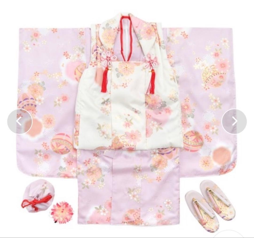 【KYOETSU】七五三 女の子 着物9点セット 薄紫色