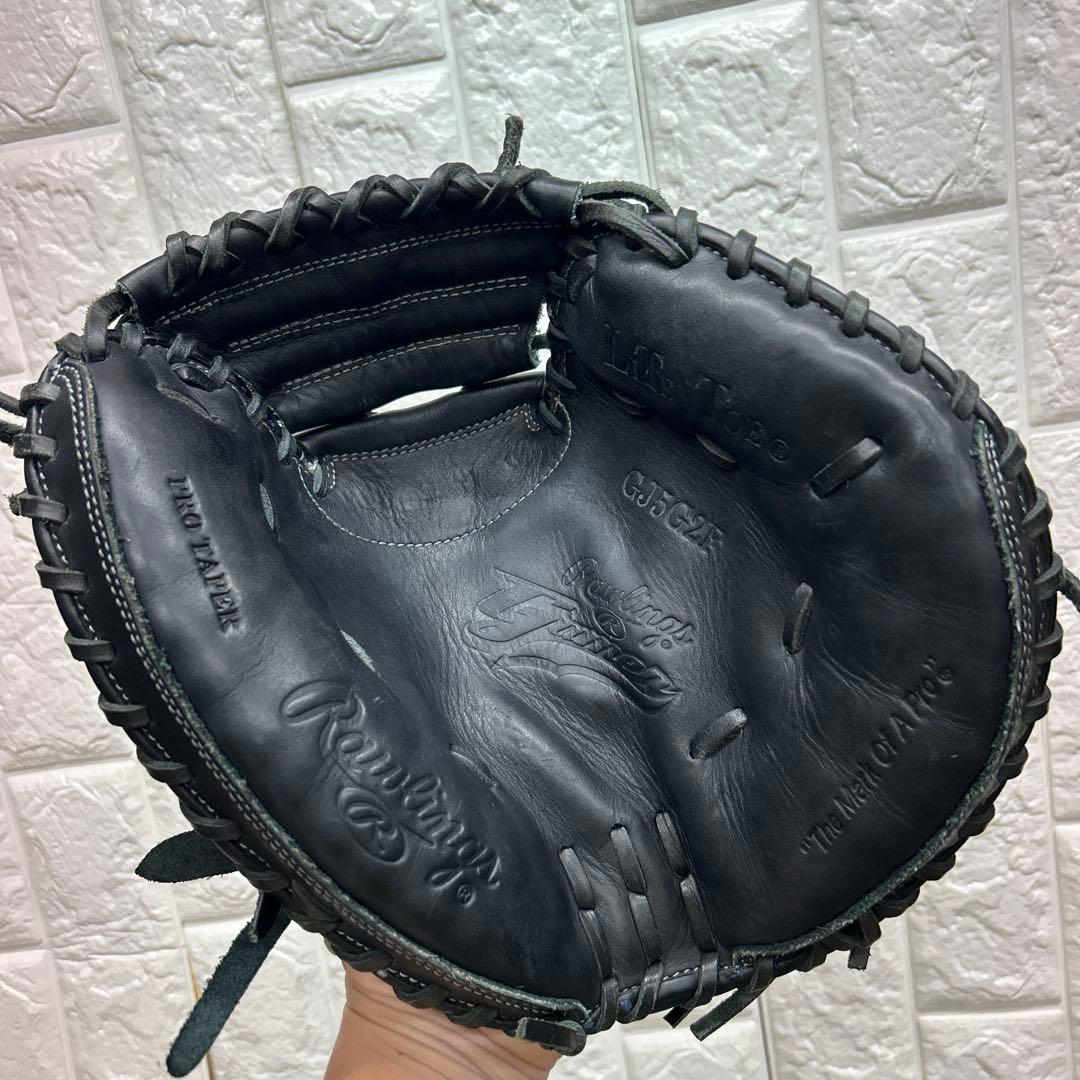 【美品】野球 グローブ 軟式 少年野球 キャッチャーミット ローリングス