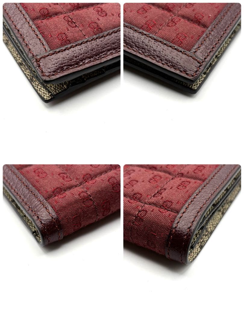 グッチ 二つ折り財布 マーモント GGスプリーム カードケース お札入れ