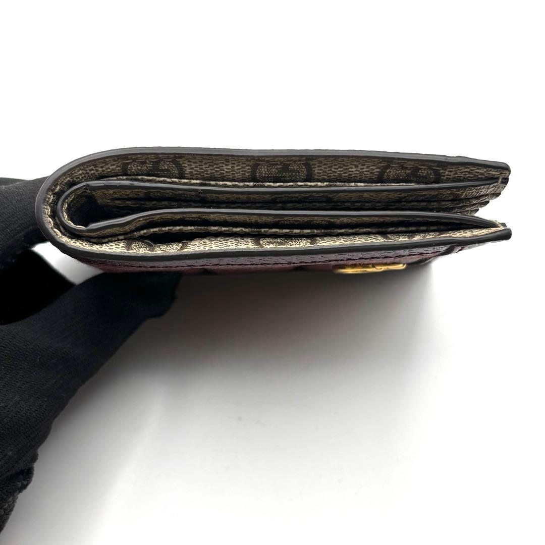 グッチ 二つ折り財布 マーモント GGスプリーム カードケース お札入れ