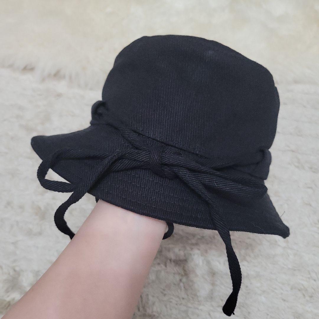 JACQUEMUS ブラック バケットハット リボン付き