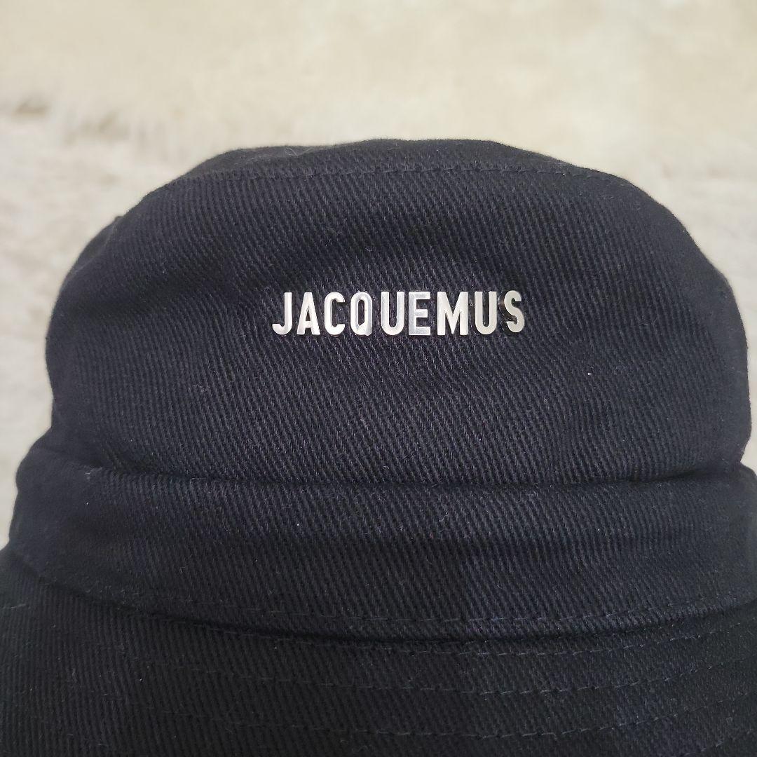 JACQUEMUS ブラック バケットハット リボン付き