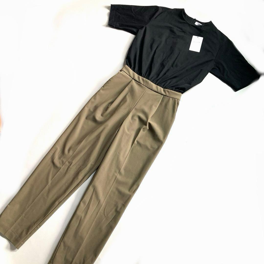 新品 DANSKIN ストレッチ オールインワン L フィットネス 黒 ベージュ