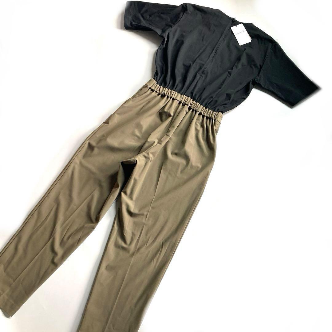 新品 DANSKIN ストレッチ オールインワン L フィットネス 黒 ベージュ