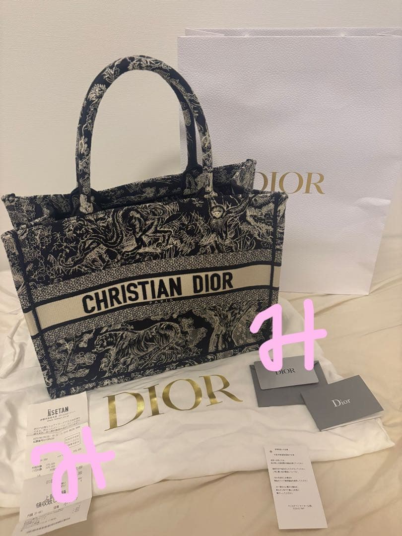 【新品未使用】Dior Book Tote バッグ ミディアム