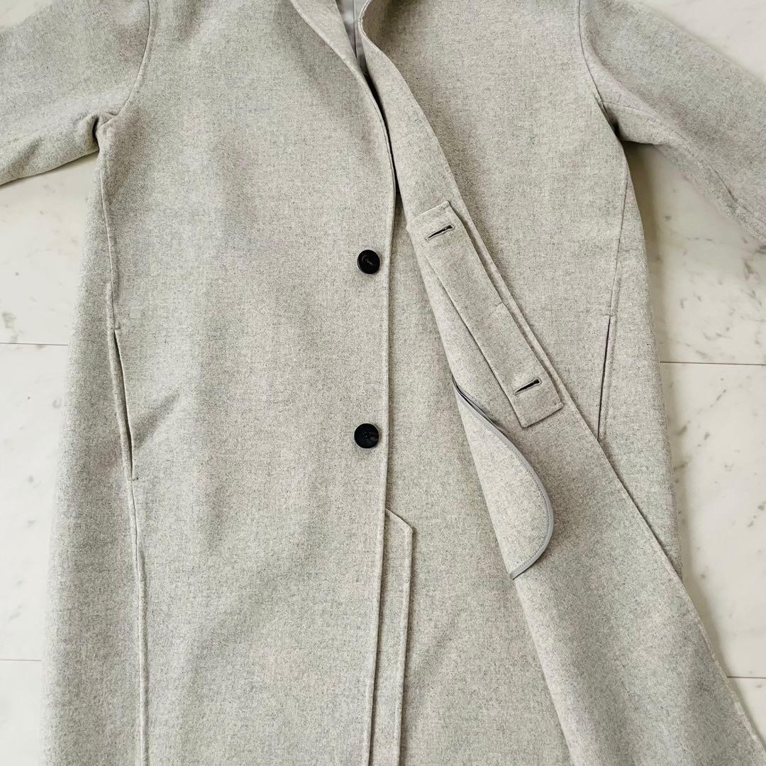 美品✨ギャルリーヴィー ライト メルトン　チェスター コート カシミヤ混 グレー