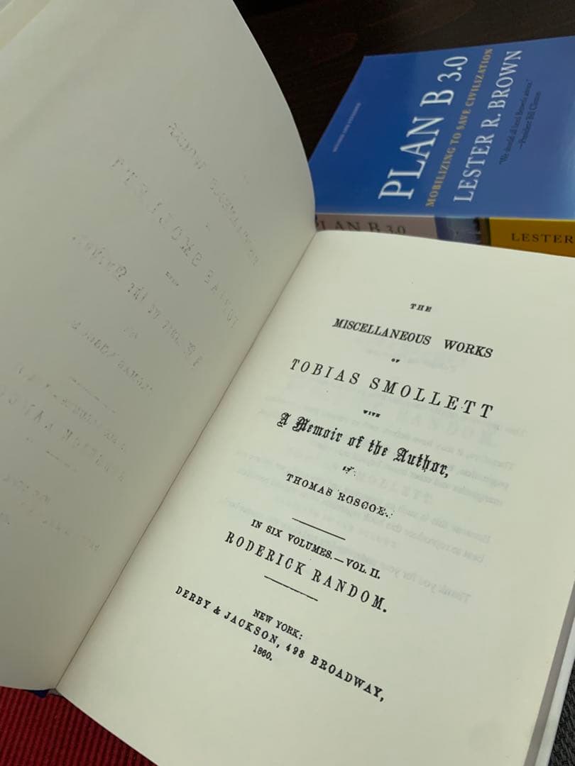 洋書 Miscellaneous Works Of Tobias Smollett