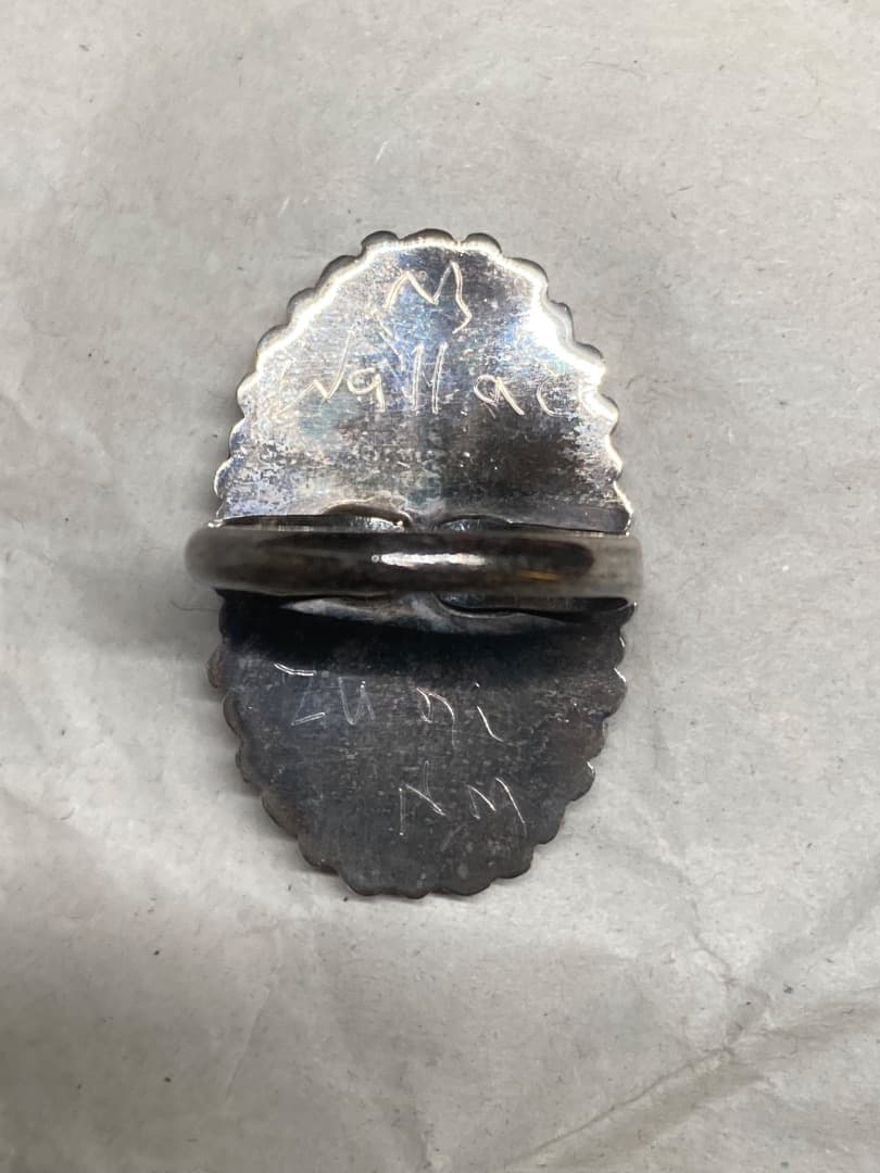 からか インディアン マルチストーン ニードルポイント リング