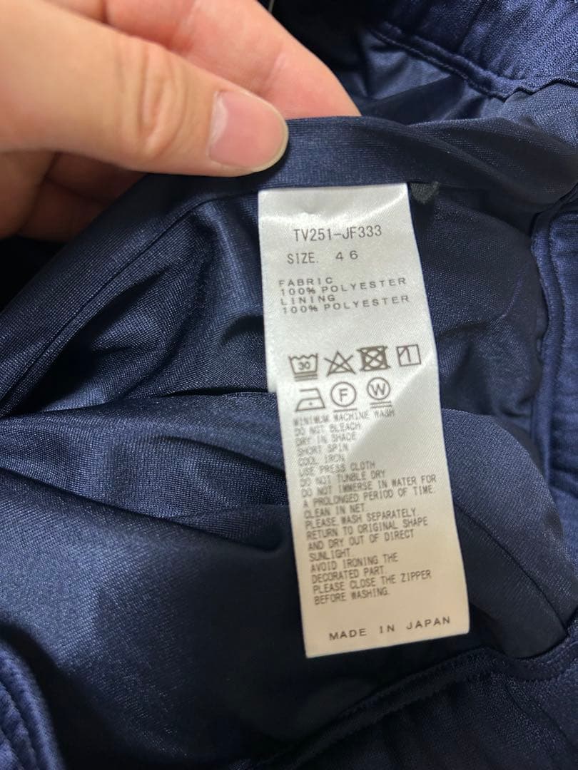 TOGA VIRILIS ネイビー トラックパンツ プリーツスラックス