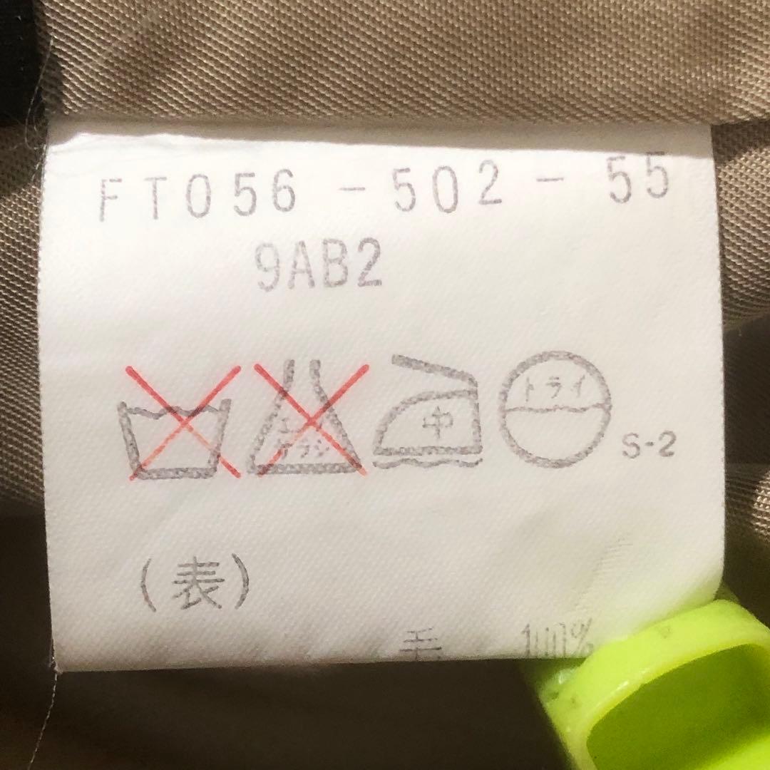 美品 バーバリー ダブルチェスターコート カシミヤ混 ロング 裏地総柄 9AB2