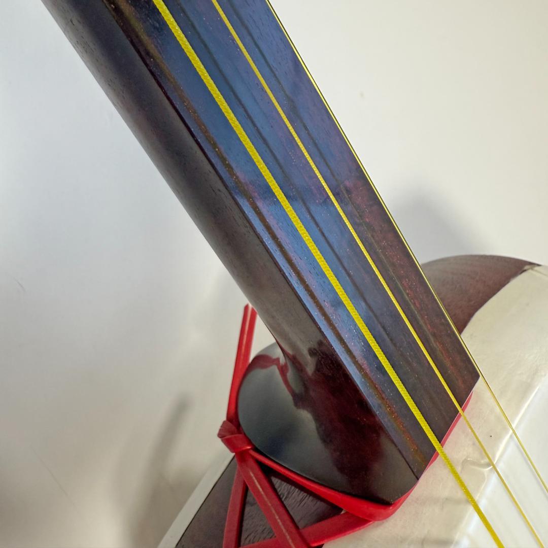 フルメンテ済 津軽三味線 中古 紅木 トチあり ケース付 津33