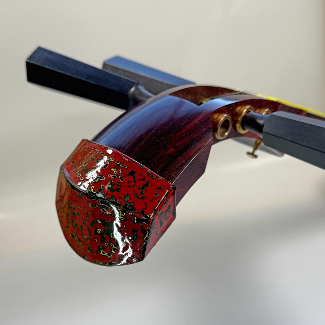 フルメンテ済 津軽三味線 中古 紅木 トチあり ケース付 津33