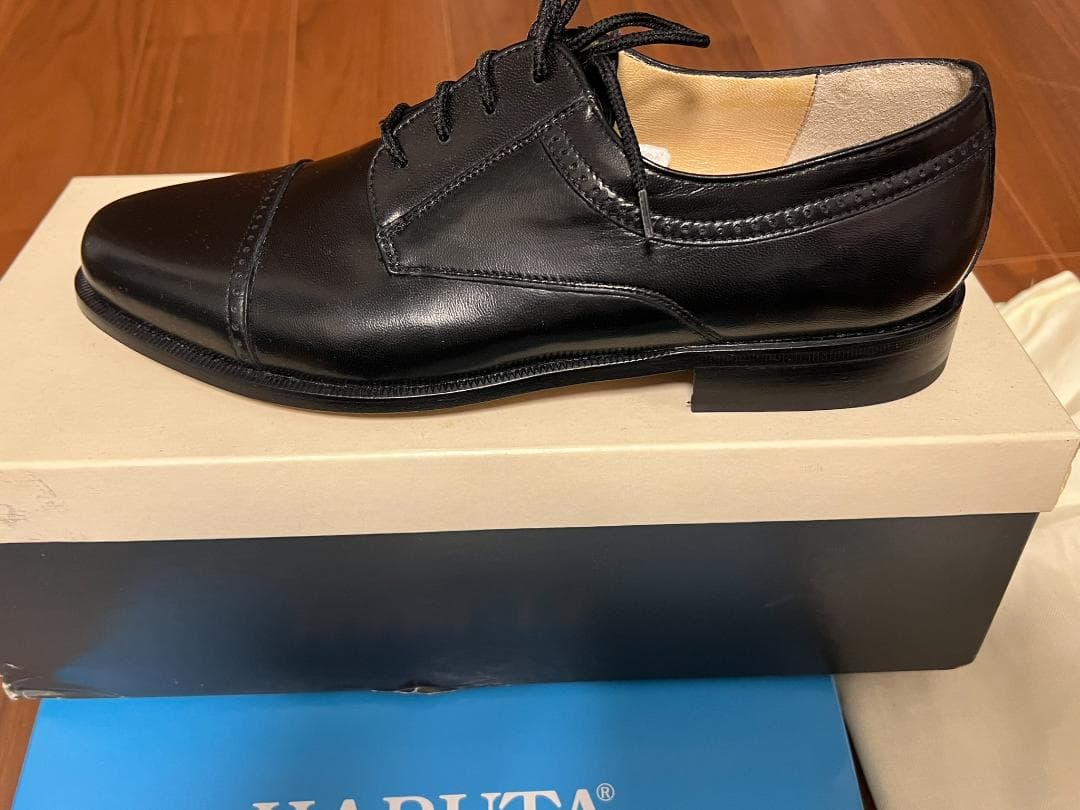 未使用バリー BALLY ストレートチップ　黒　7.5EEE