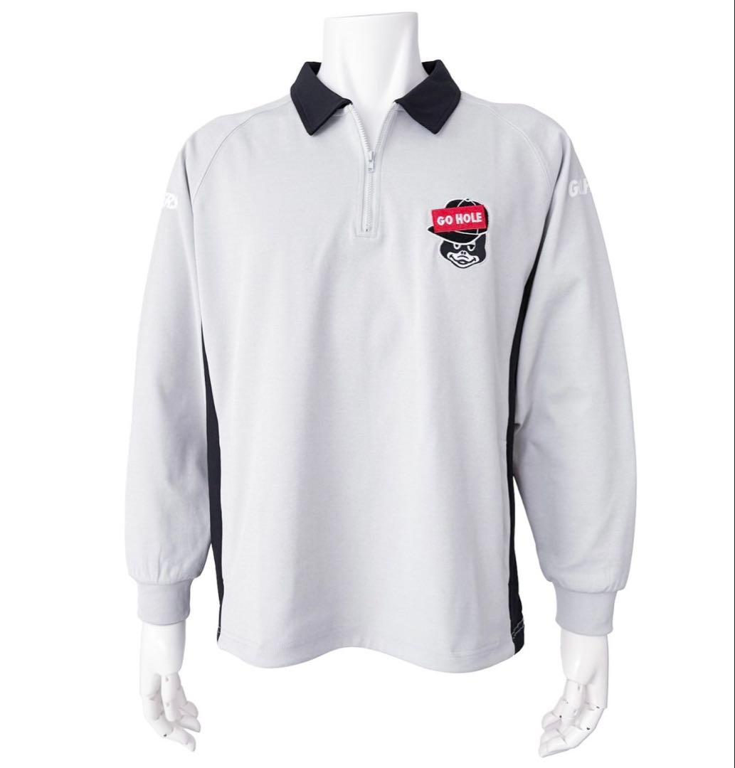 新品 golfickers ゴルフィッカーズ ロングスリーブジップシャツ グレー