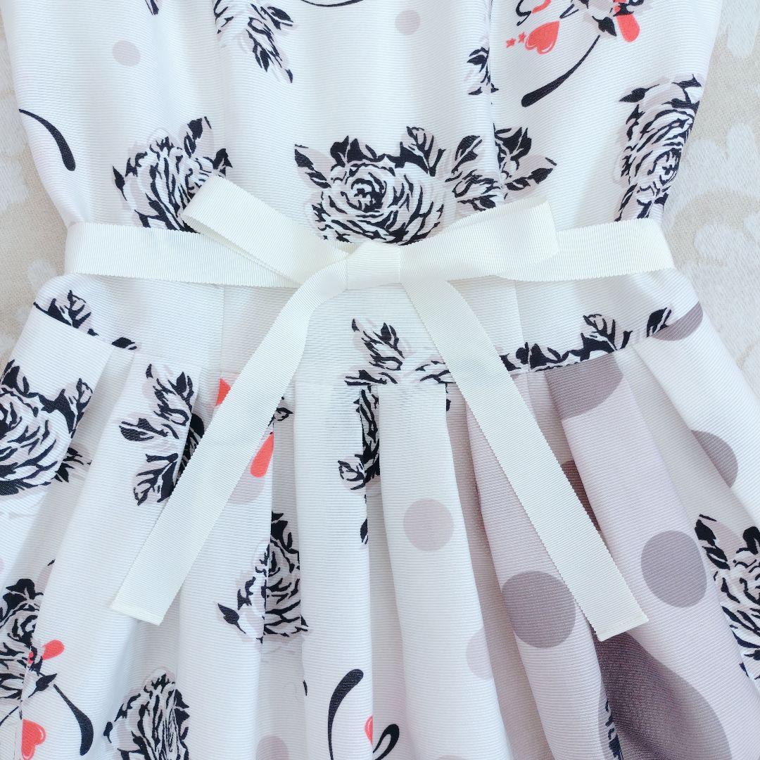 ♡エムズグレイシー♡2024年♡ローズ×エッフェル塔プリントワンピース