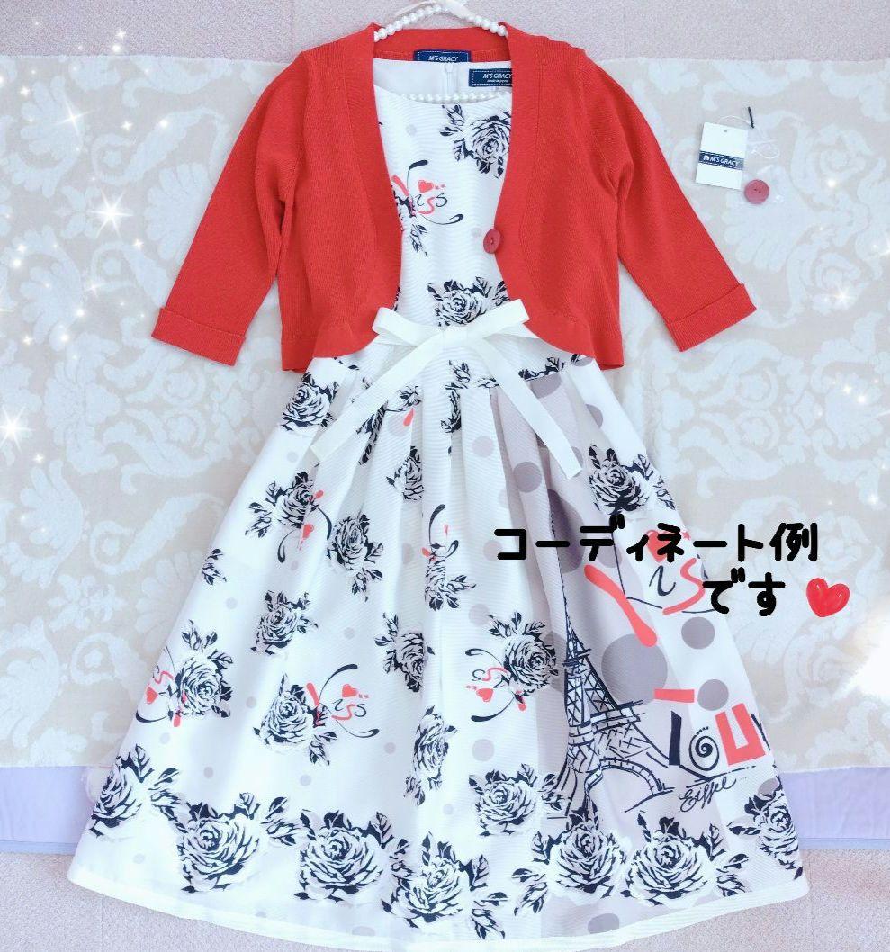 ♡エムズグレイシー♡2024年♡ローズ×エッフェル塔プリントワンピース