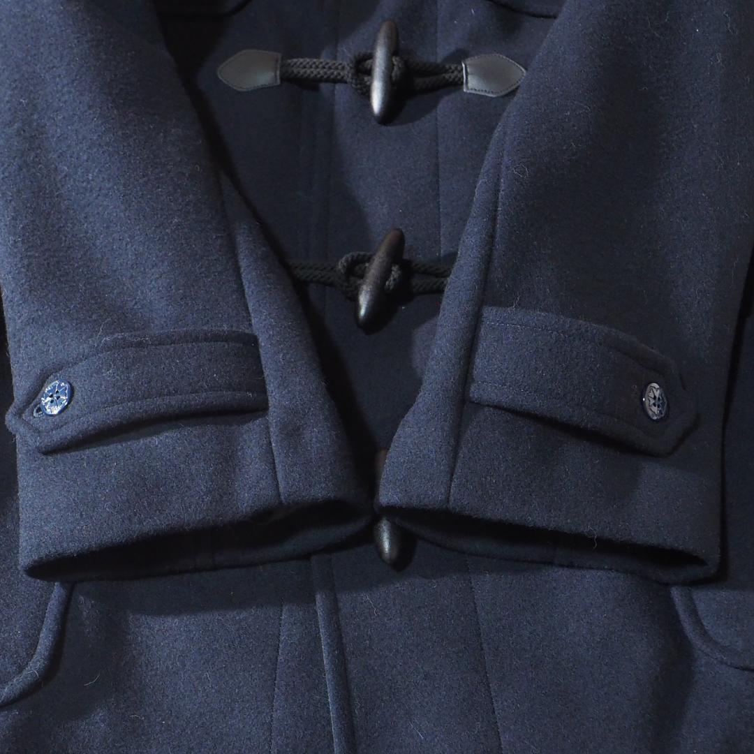 美品 ミツコシ MITSUKOSHI ダッフルコート 三越 ウール ネイビー3L