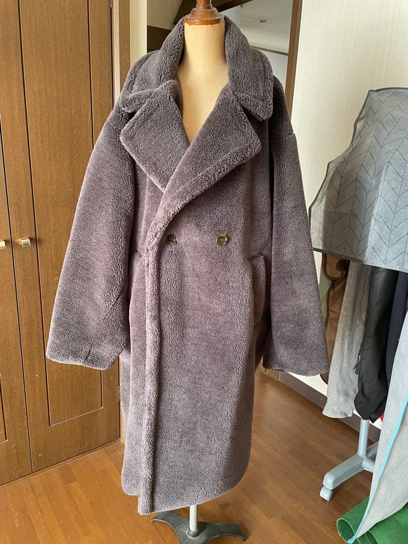 ダークグレー ロングコート AIJAN