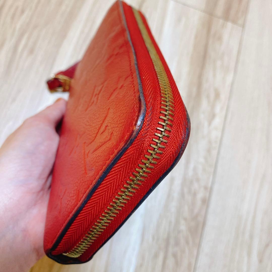 ルイヴィトン　長財布　赤