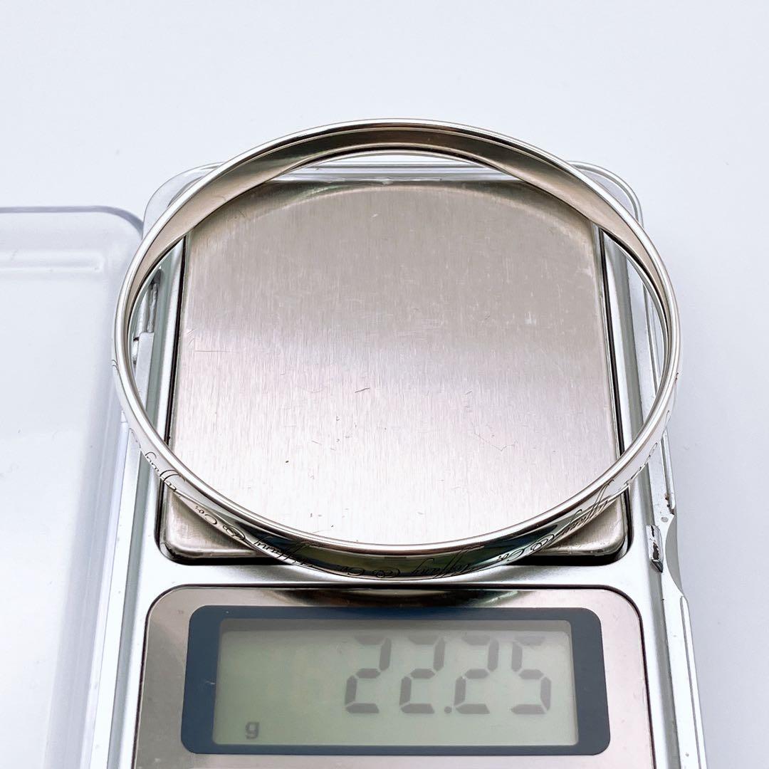 箱付☆ ティファニー ノーツ ナロー バングル ブレスレット シルバー 925