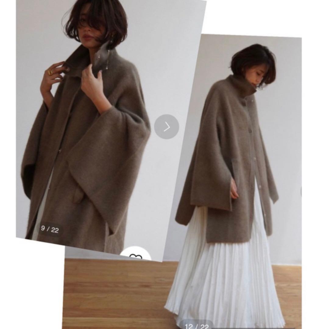 完売品✨　ETRE TOKYO エトレトウキョウ　スリットスリーブニットポンチョ