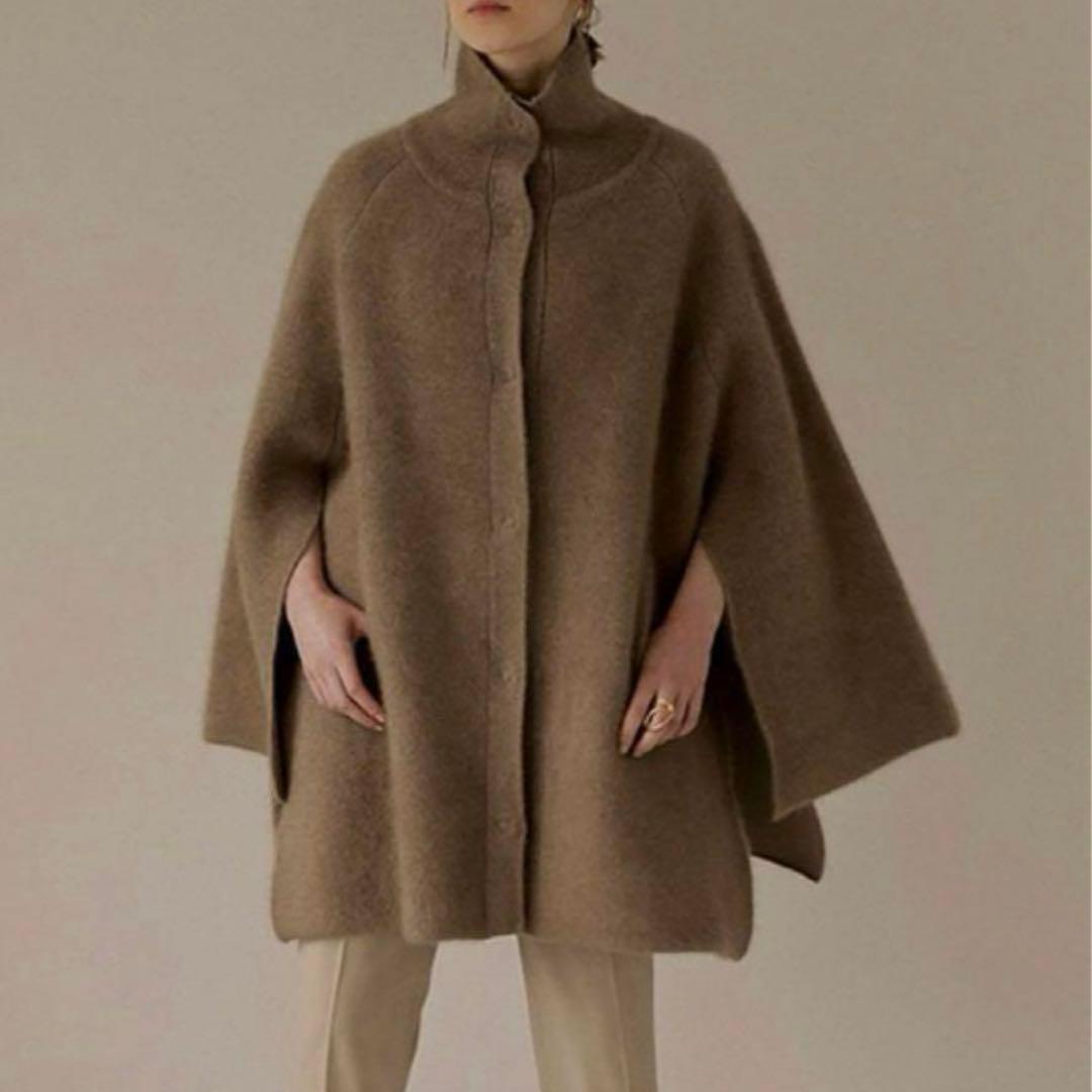 完売品✨　ETRE TOKYO エトレトウキョウ　スリットスリーブニットポンチョ