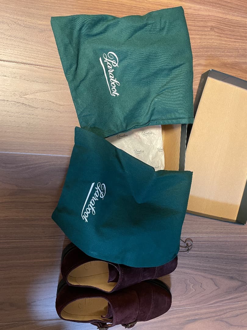 【新品未使用】Paraboot WILLIAM スエード ワインレッド UK6