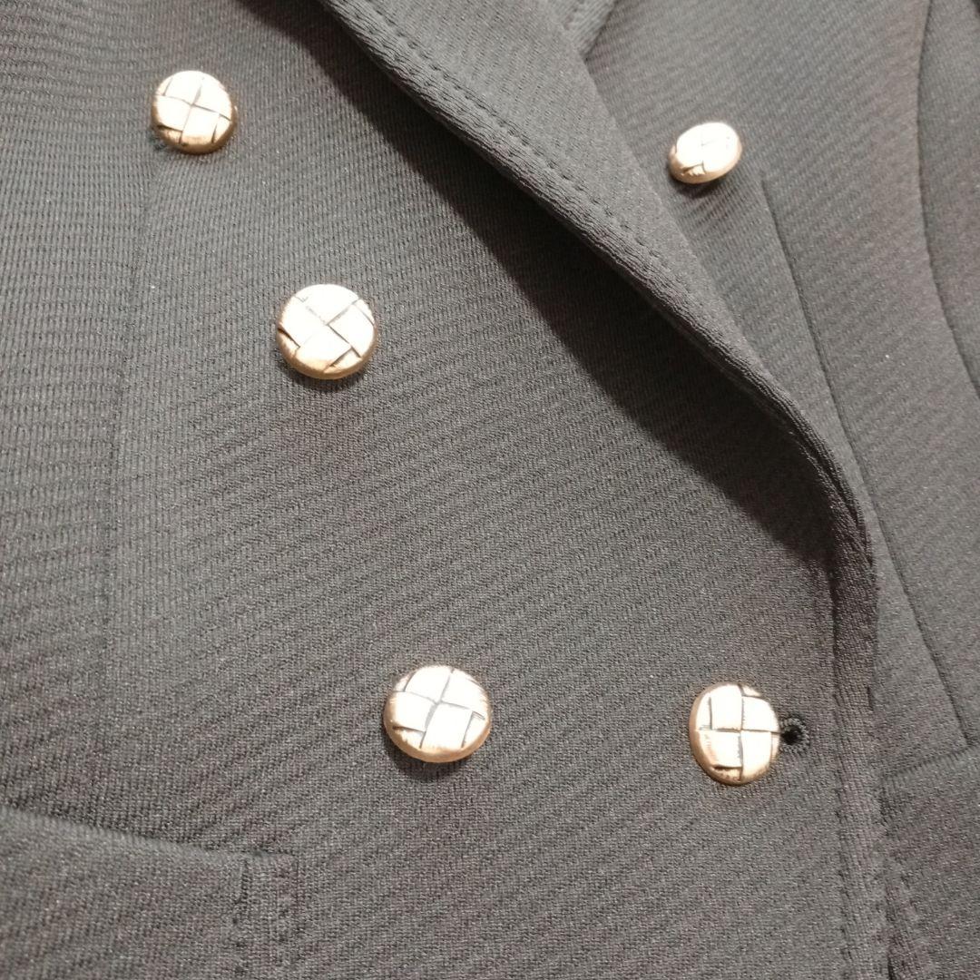 Sov. ダンボールカルゼンジャケット 金ボタン　ブラック