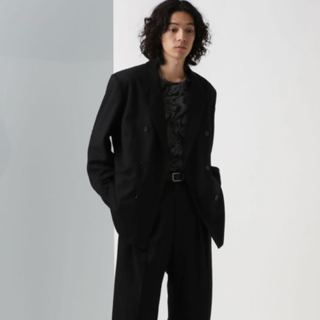 《ほぼ新品》《定価3万》ウール100% HARE ダブルテーラードジャケット