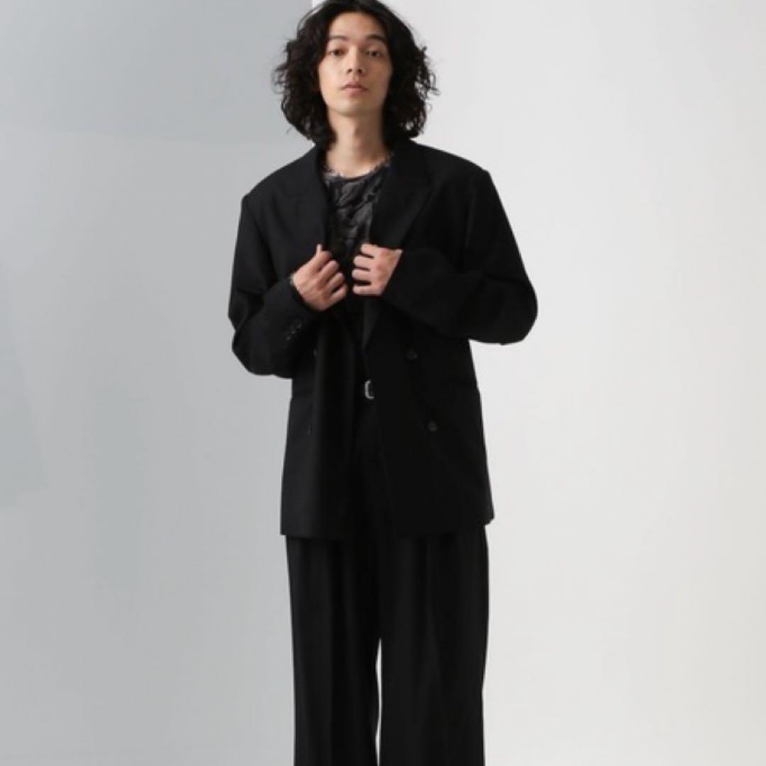 《ほぼ新品》《定価3万》ウール100% HARE ダブルテーラードジャケット