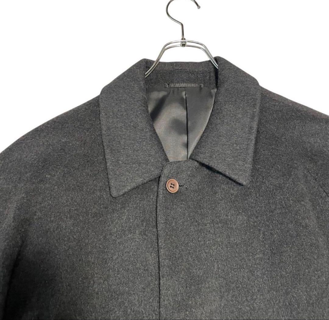 カシミヤダークグレー ロングコート