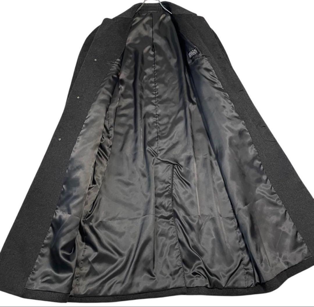 カシミヤダークグレー ロングコート