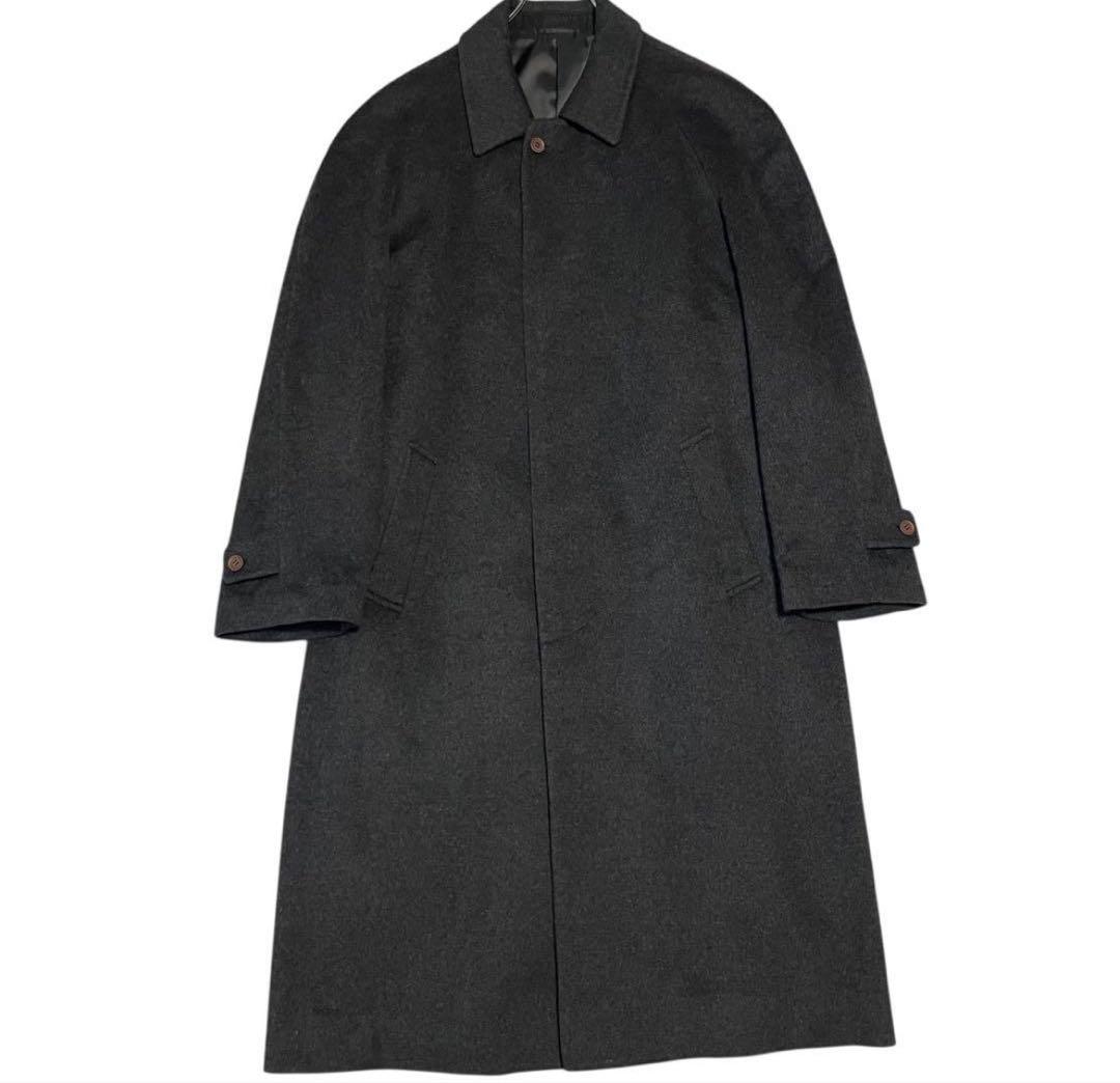 カシミヤダークグレー ロングコート