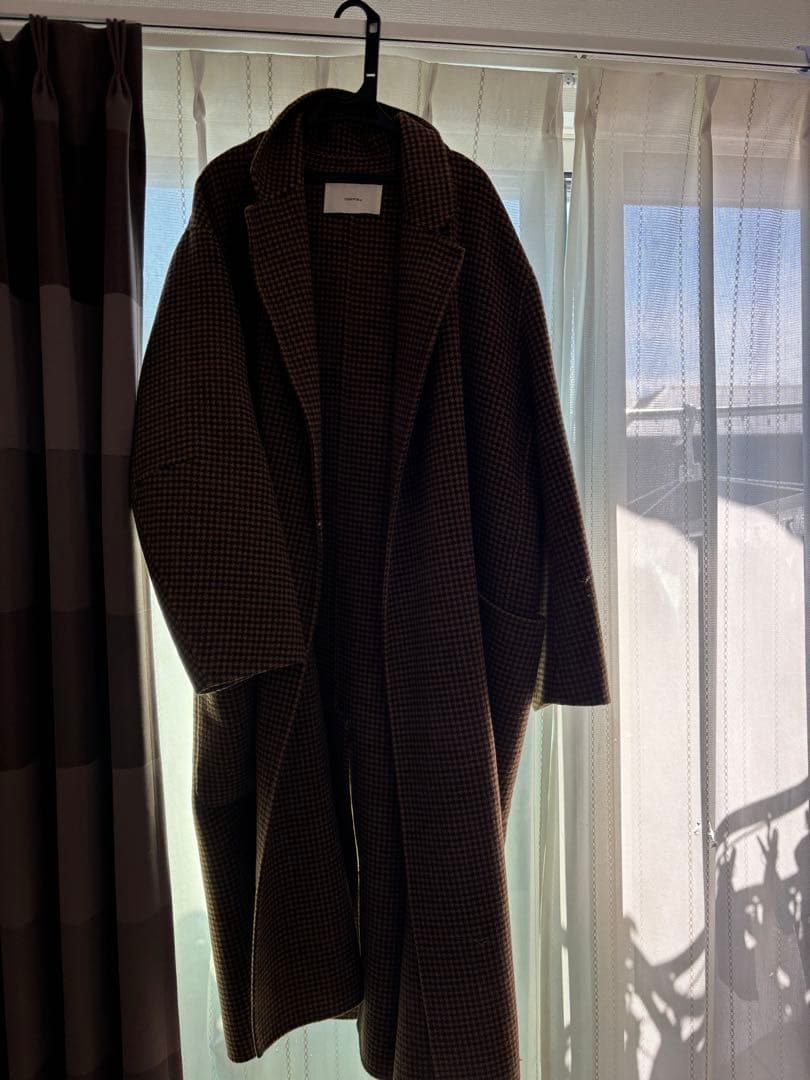 （しょこら）TODAYFUL チェック柄 ロングコート ブラウン系