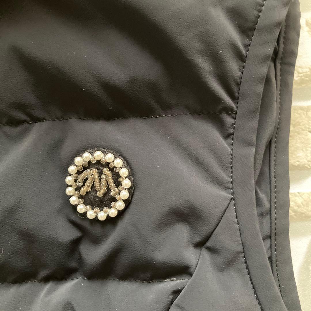 M’SGRACY フリルダウンベスト　黒　38