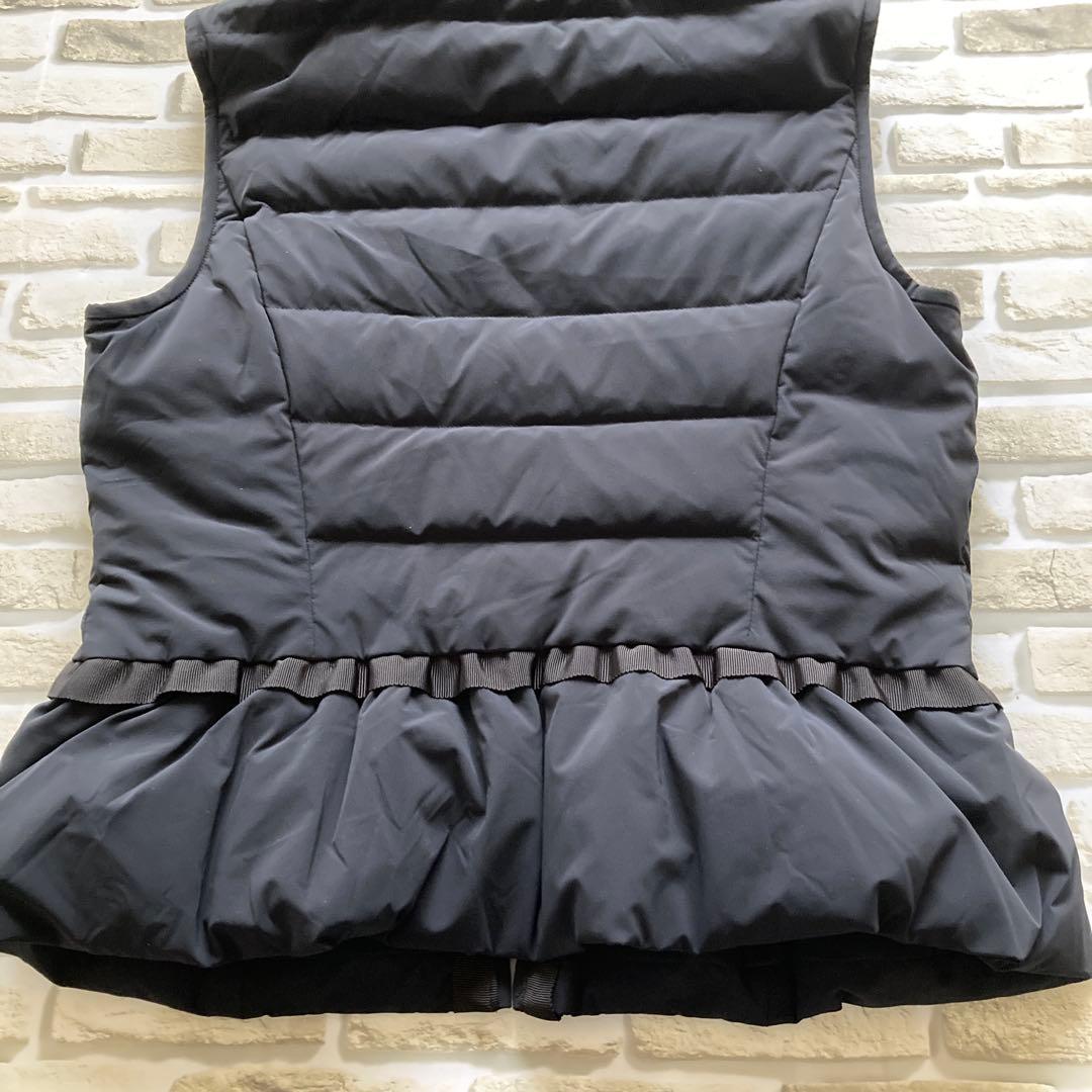 M’SGRACY フリルダウンベスト　黒　38